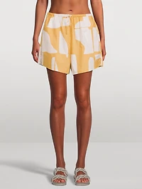 Organic Cotton Shorts Terrazzo Print