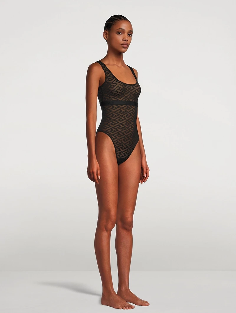 La Greca Tulle Bodysuit