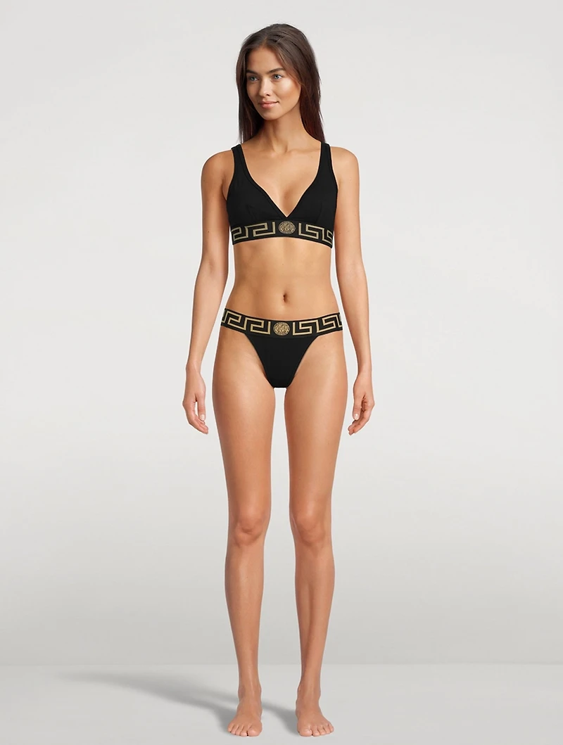 Greca Border Thong