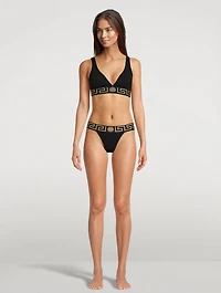 Greca Border Thong
