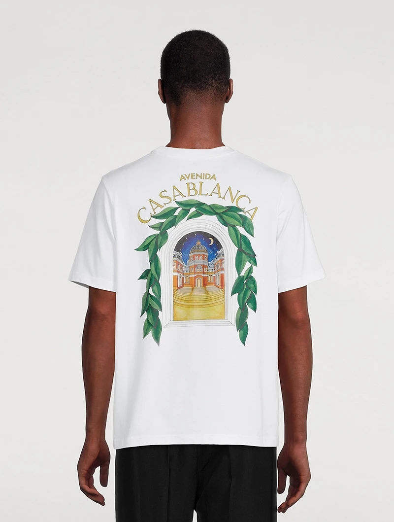 Avenida Cotton Graphic T-Shirt