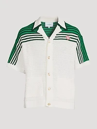 Tennis Crochet Short-Sleeve Shirt