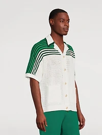 Tennis Crochet Short-Sleeve Shirt