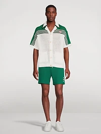 Tennis Crochet Short-Sleeve Shirt