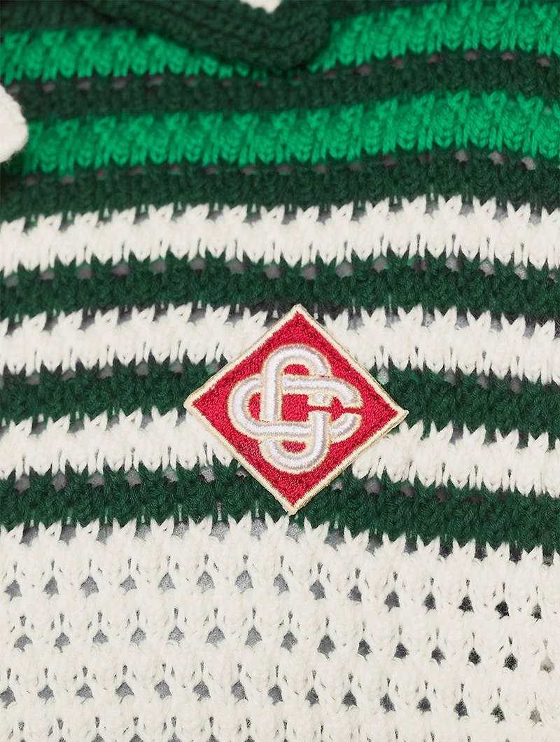 Tennis Crochet Short-Sleeve Shirt