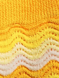 Wavy Gradient Crochet Shorts