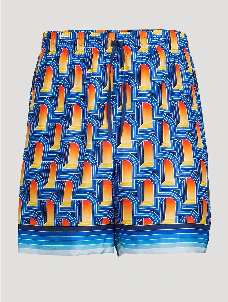 L'Arche De Nuit Silk Shorts
