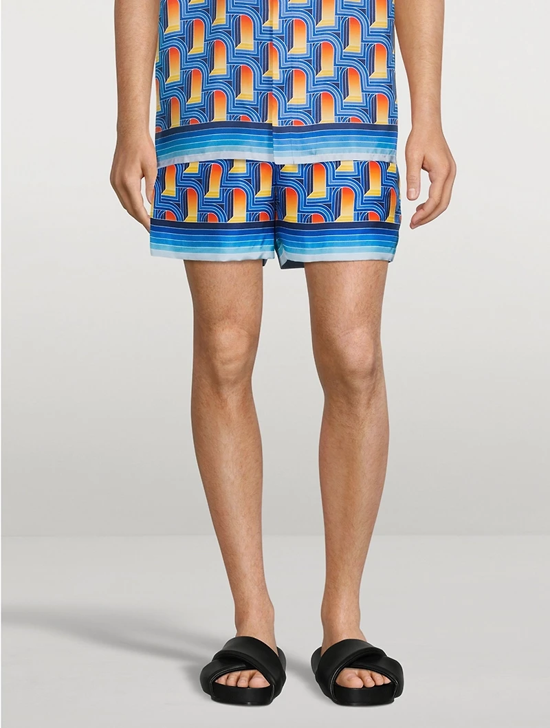 L'Arche De Nuit Silk Shorts