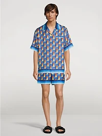 L'Arche De Nuit Silk Shorts