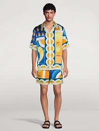 Paysage Silk Shorts