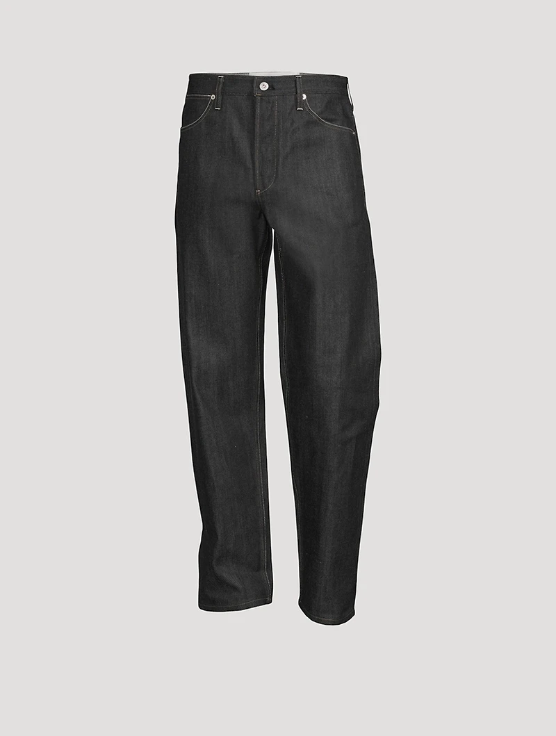 Cotton Straight-Leg Pants