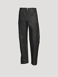 Cotton Straight-Leg Pants