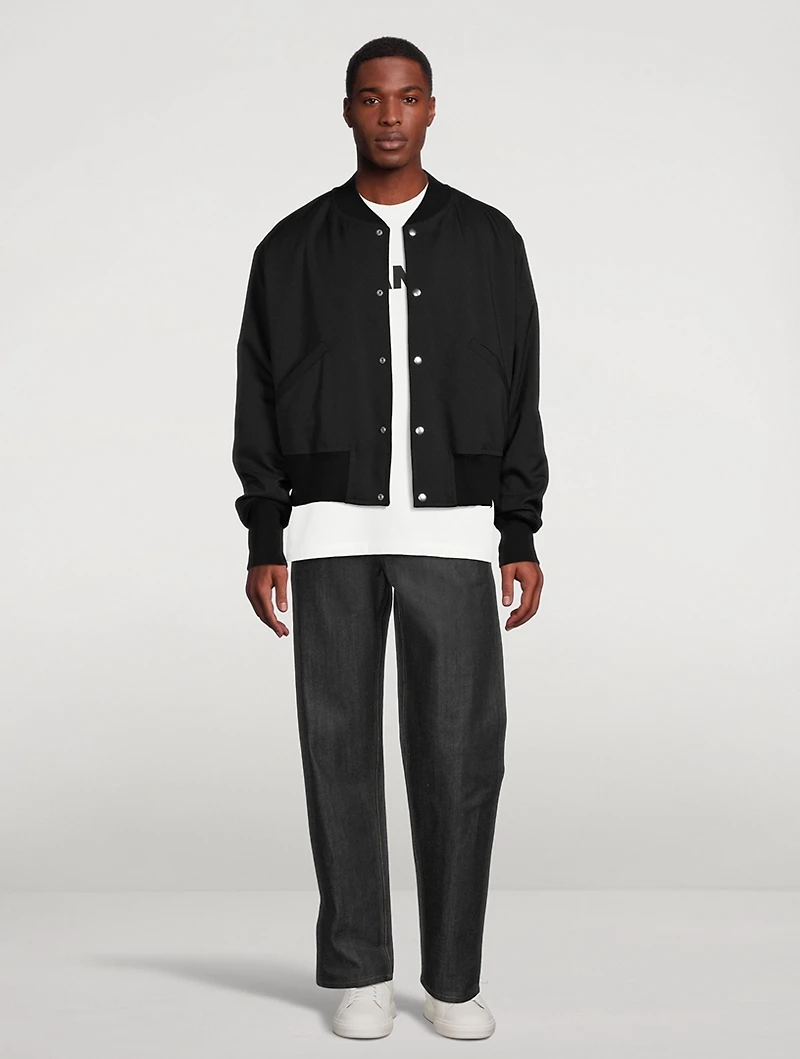 Cotton Straight-Leg Pants