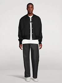 Cotton Straight-Leg Pants
