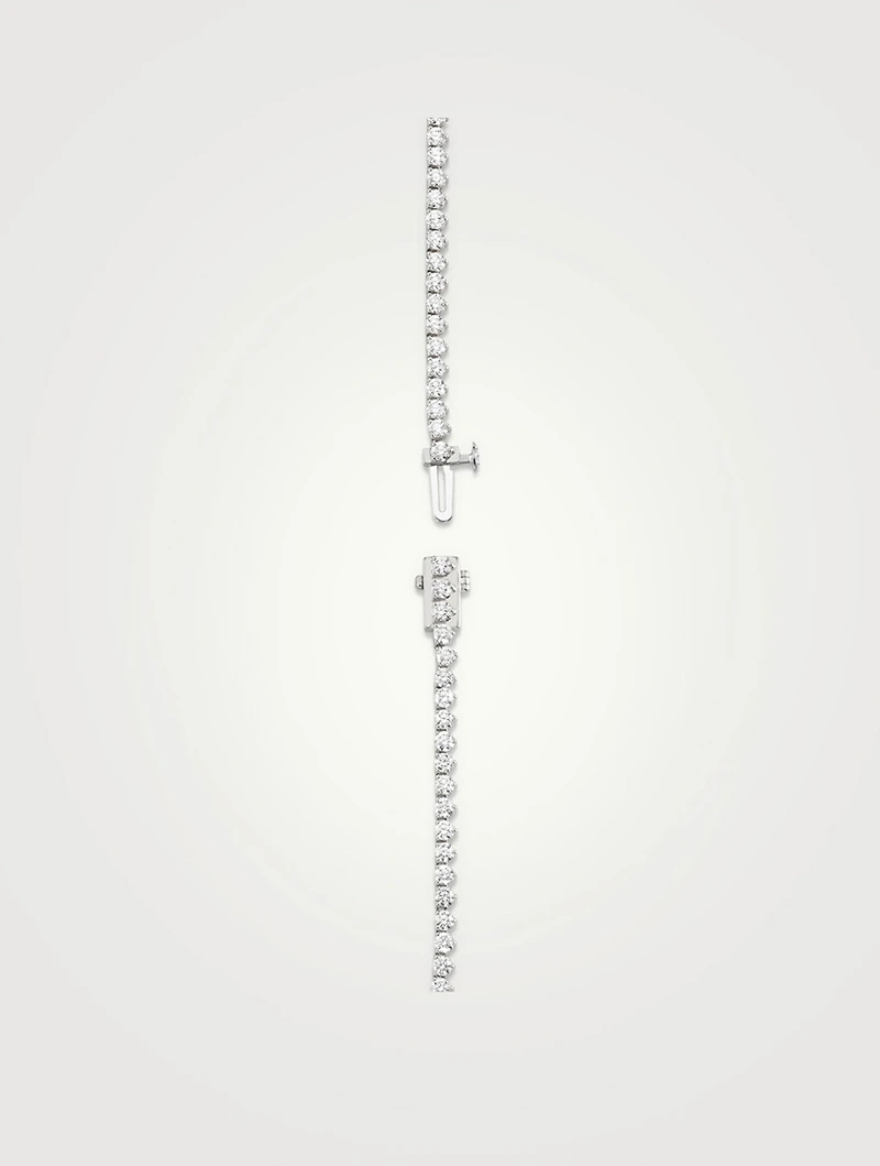 Tennis 14K White Gold Petite Lab Grown Diamond Necklace