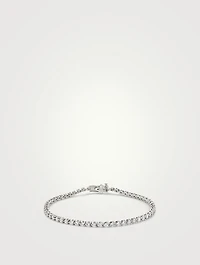 Medium Tennis 14K White Gold Lab Grown Diamond Bracelet