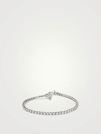 Medium Tennis 14K White Gold Lab Grown Diamond Bracelet