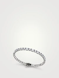 Tennis 14K White Gold Mixed Shapes Lab Grown Diamond Bracelet