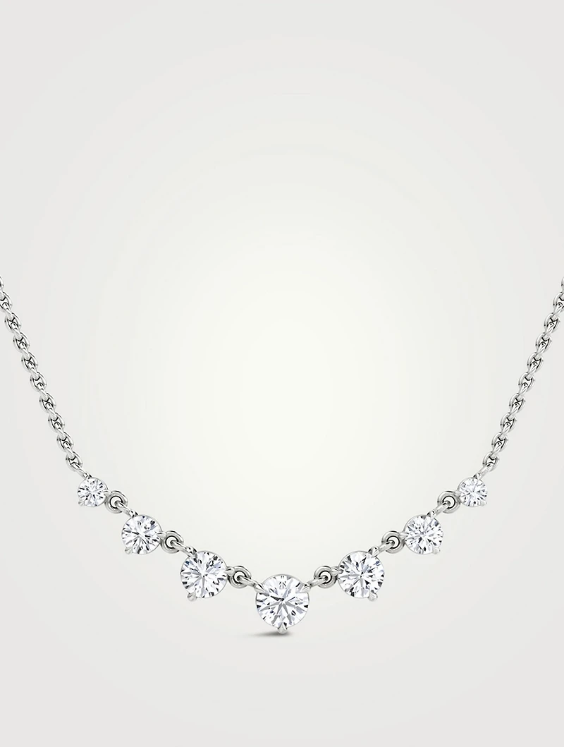 VRAI x Brides 14K White Gold Linked Lab Grown Diamond Tennis Necklace
