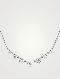 VRAI x Brides 14K White Gold Linked Lab Grown Diamond Tennis Necklace