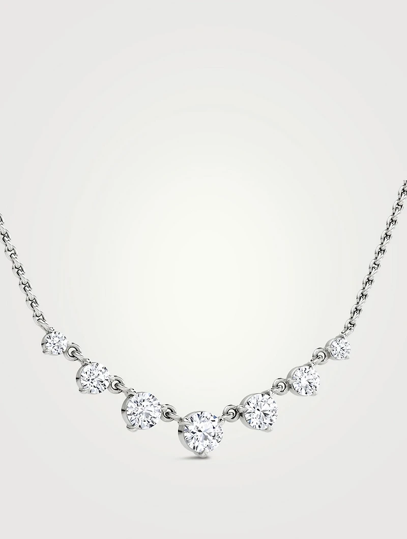 VRAI x Brides 14K White Gold Linked Lab Grown Diamond Tennis Necklace