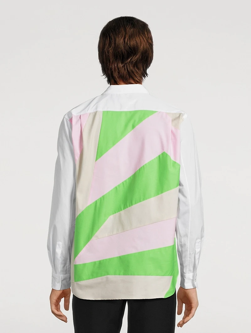 Cotton Paneled Shirt