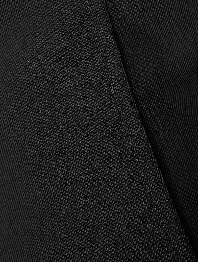 Wool And Linen Pants With Zipper
