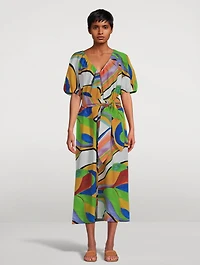 Alora Organic Cotton Cocoon Midi Dress