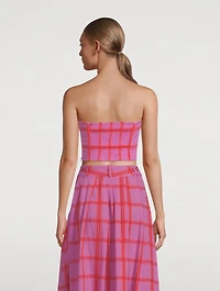 Rilynn Bustier Top Penny Plaid