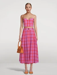 Rilynn Bustier Top Penny Plaid
