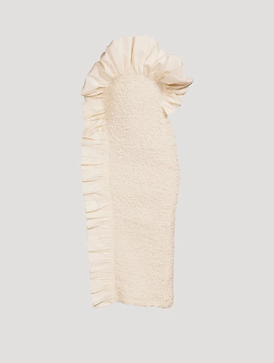 Kana Strapless Ruffle Midi Dress