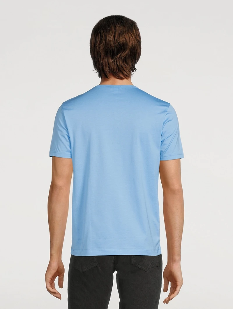 Classic Cotton T-Shirt With Tipping