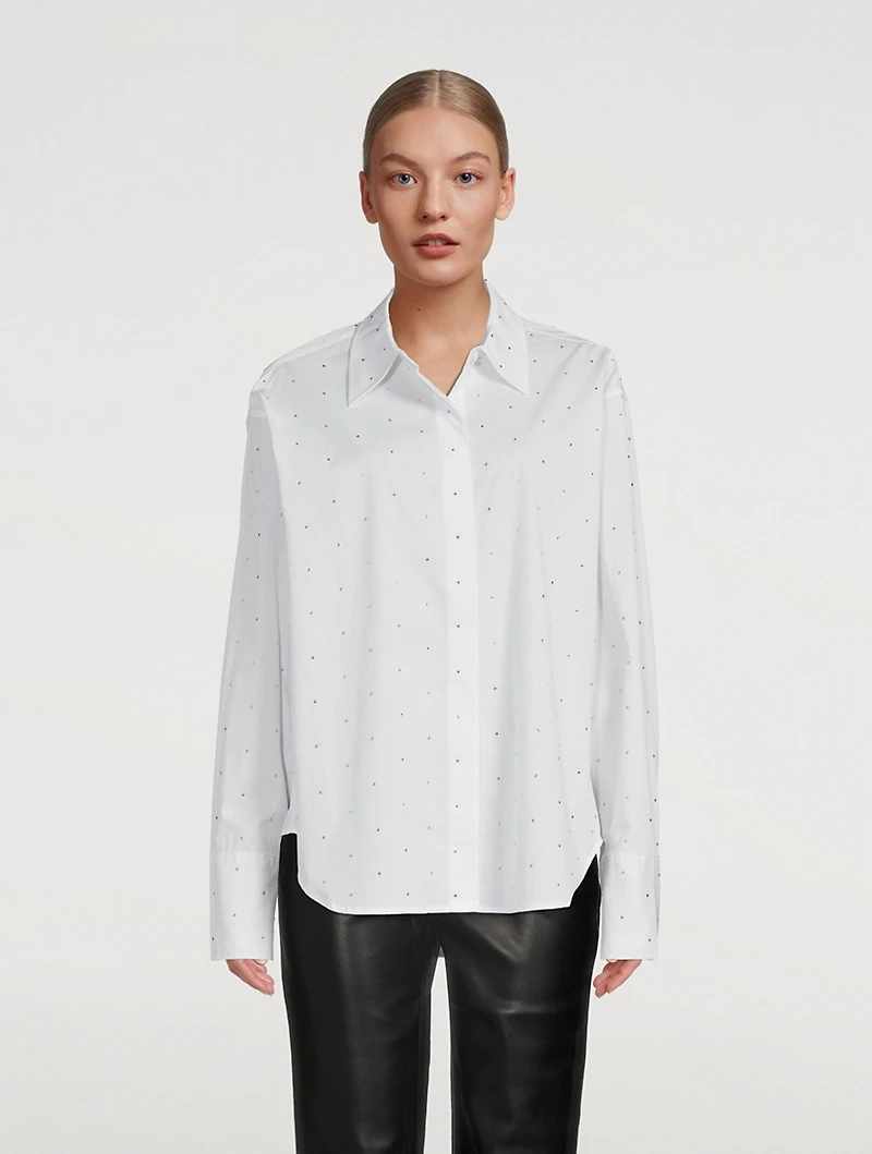 Good Crystal-Embellished Poplin Shirt