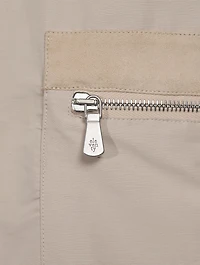 Suede Bomber Jacket