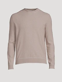 Cotton Stretch Crewneck Sweater