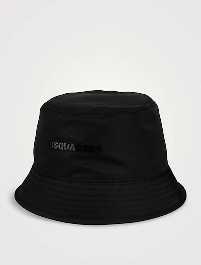 Nylon Logo Bucket Hat