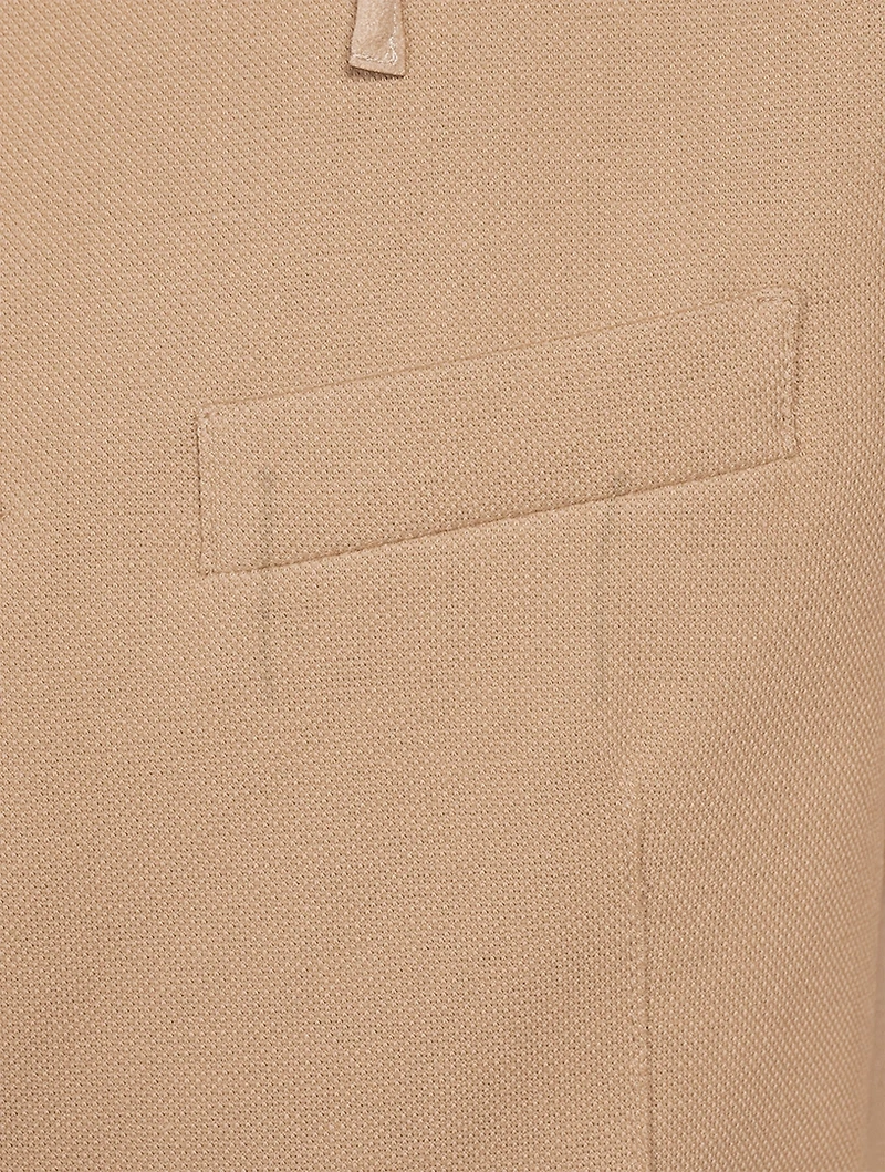Cotton Stretch Jacket With Hood