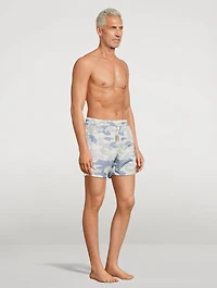 Beach Swim Shorts Camo Print