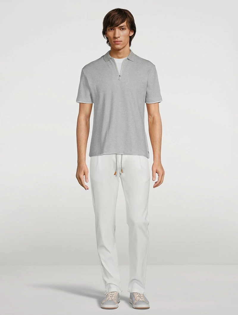 Cotton Short-Sleeve Polo