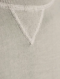 Cotton Short-Sleeve Sweater