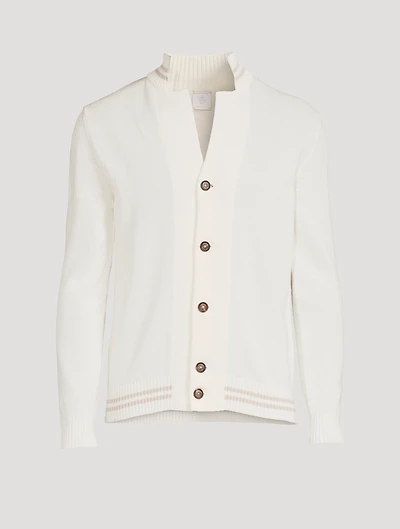 Cotton Lapel Cardigan