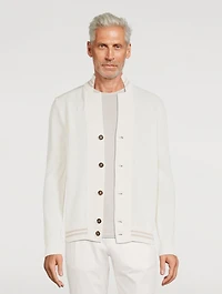 Cotton Lapel Cardigan