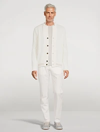 Cotton Lapel Cardigan
