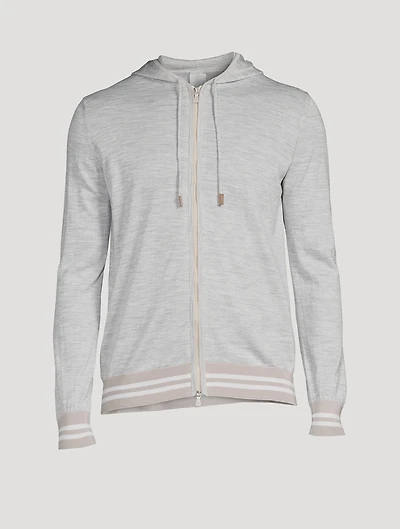 Wool And Silk Zip Sweater