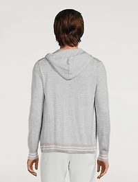 Wool And Silk Zip Sweater