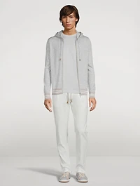 Wool And Silk Zip Sweater