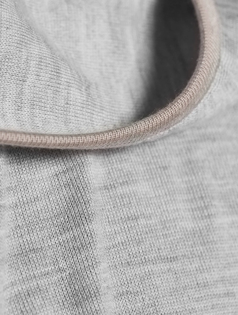 Wool And Silk Zip Sweater