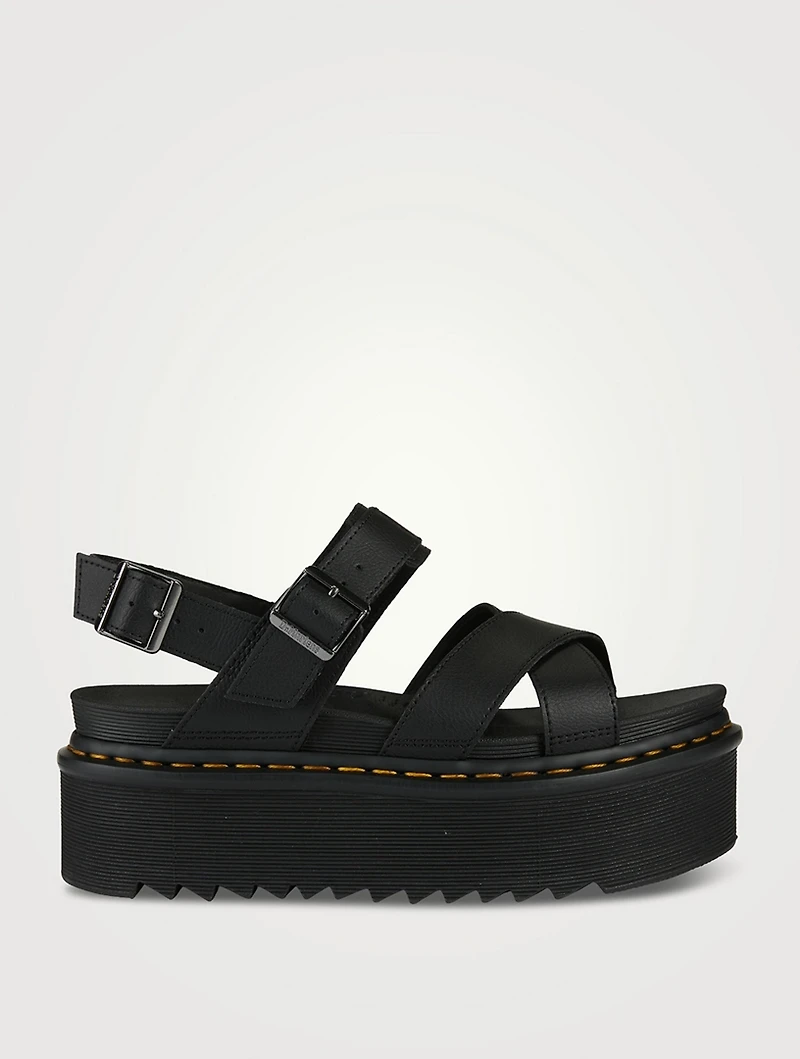 Voss II Quad Leather Platform Sandals