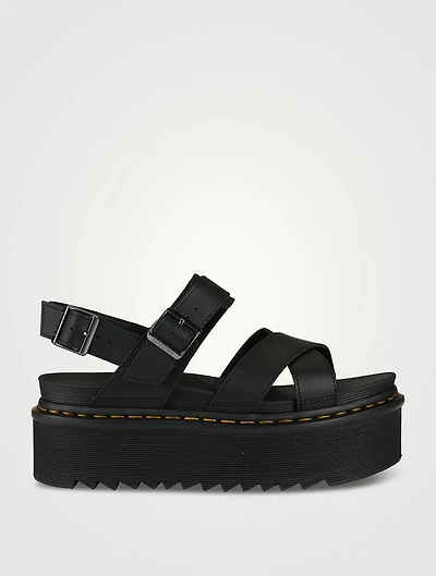 Voss II Quad Leather Platform Sandals