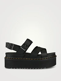 Voss II Quad Leather Platform Sandals